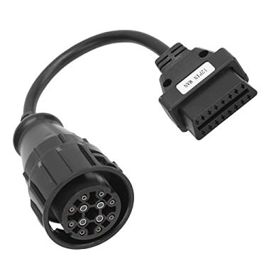 Imagem de KIMISS Adaptador Obd2 Homem de 12 Pinos para Cabo de Extensão de Diagnóstico de Caminhão de 16 Pinos para Delphi-ferramenta Essencial para Diagnóstico de Veículos