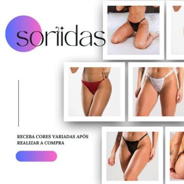 Imagem de Kit 2 Calcinhas de Renda veste até GG Lingerie Sex Shop - Gracinha Cri