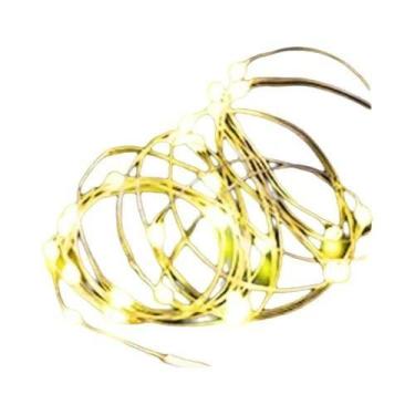 Imagem de Luzes De Cordão LED 3M 2M Com Fio De Cobre Prateado, Luzes De Fada Par