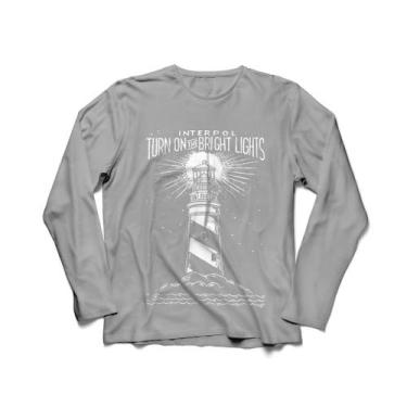 Imagem de Camiseta Manga Longa Feminina Interpol Antics, Cinza mescla claro, GG