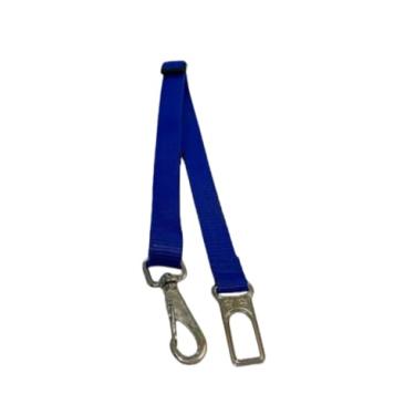 Imagem de Cinto de segurança pet ajustavel a qualquer carro e porte de cachorro com regulador de tamanho(AZUL,1 UNIDADE)