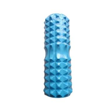 Imagem de Rolo de Massagem Foam Roller Liberação Miofascial EVA | Massageador Muscular para Yoga, Pilates e Pós-Treino(Azul)