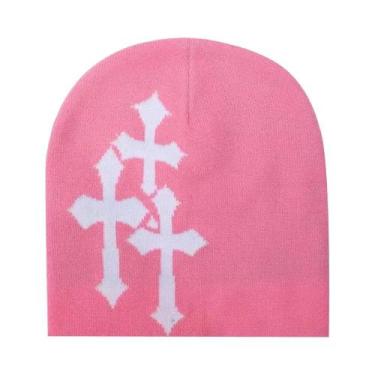 Imagem de Gorro Tricotado Unissex Com Estampa De Letras Em Sânscrito Japonês Y2K