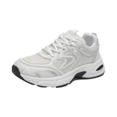 Imagem de Tênis Feminino Casual De Verão Com Malha Respirável Estilo Dad Sneaker