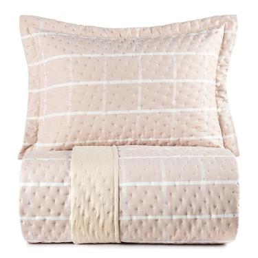 Imagem de Jogo de Colcha Solteiro 2 Peças Altenburg Ultrawave  Chess Bege