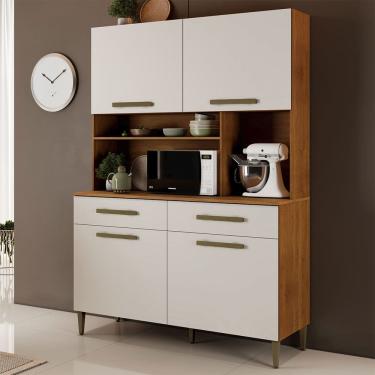 Imagem de Armario Ceara 4 Portas 2 Gavetas em MDP Kaiki Moveis