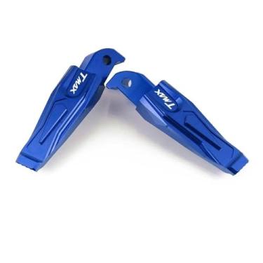 Imagem de Anti-derrapante Pés dobráveis ​​rearset para MT-03 2013-2020 MT07 MT09 TMAX 530 2013-2018 NMAX 155 2015-2018 XP 500 560(Blue TMAX)