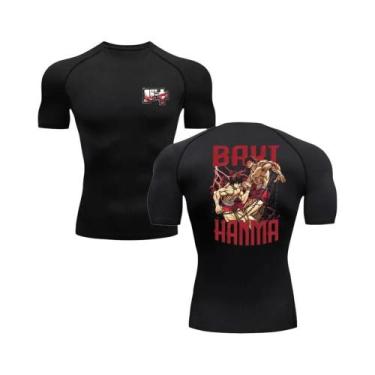 Imagem de Camiseta De Fitness Masculina Anime Baki Hanma Para Academia MMA Boxe 