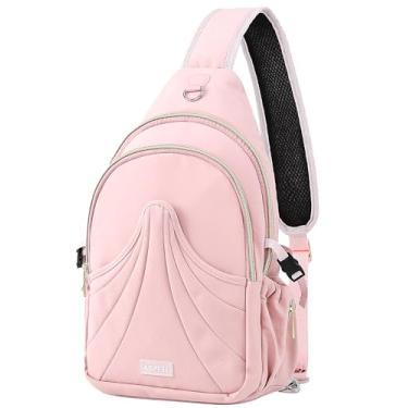 Imagem de AGPTEK Bolsa tiracolo para fraldas, bolsas transversais pequenas para mamãe com bolsos insultados e suporte para garrafa de água, resistente à água, bolsa de ombro conversível para viagens diárias ao