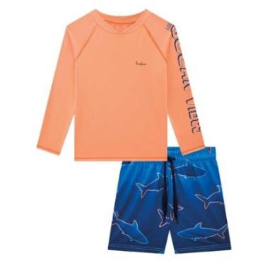 Imagem de Conjunto Infantil Menino com Proteção UV 50+ Tubarão Luc.boo-Masculino