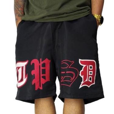 Imagem de Bermuda Trip Side Tactel Gothic TPSD Preto BT20-Masculino
