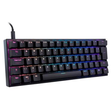 Imagem de Teclado Mecânico Gamer Husky Blizzard, 60%, RGB, Switch Gateron Brown, ABNT2, Preto - HTG001PTMA-Unissex
