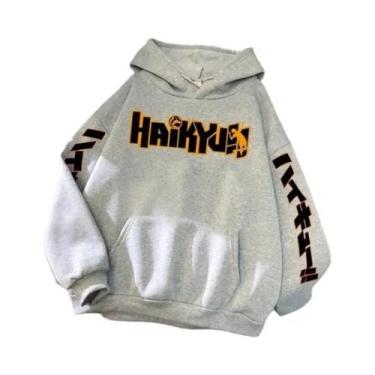 Imagem de Moletom Masculino Com Estampa De Anime Haikyuu, Estilo Hip Hop, Pulôve