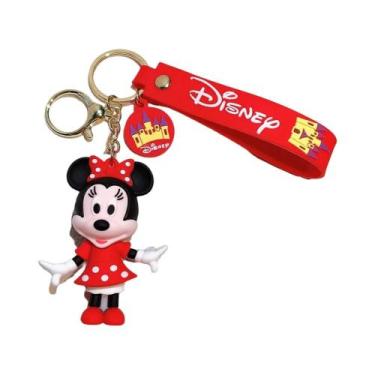 Imagem de Chaveiro Fofo Mickey Minnie Desenho Animado Anime Disney Série PVC De 