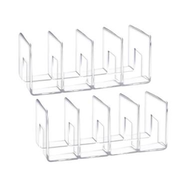 Imagem de Organizador De Mesa Em Acrílico Transparente 2 Peças Para Bolsas, Cart