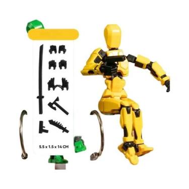 Imagem de Boneco Robô Articulado 3D Para Crianças, Brinquedo De Manequim Móvel C