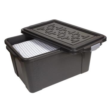 Imagem de Caixa Organizadora São Bernardo Container em Plástico Preto 70L