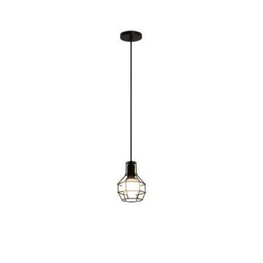 Imagem de Pendente Aramado Venus Preto 1 Lamp Nacional Iluminação