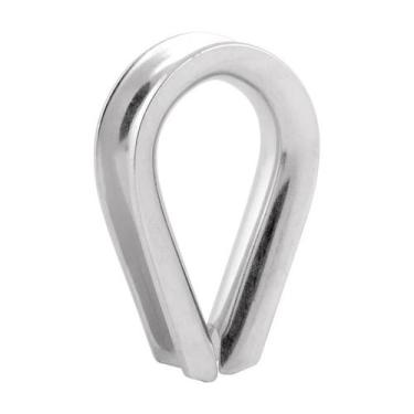 Imagem de Sapatilha Para Cabo Até 2,5mm em Aço Inox 316 - Genérica