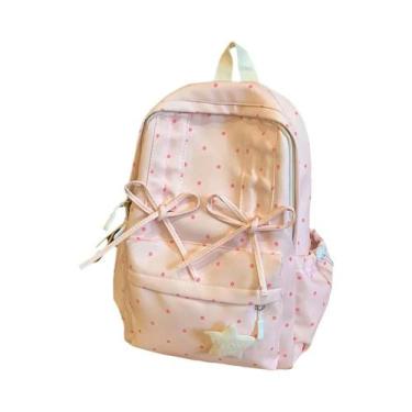 Imagem de Mochila Pequena Com Estampa De Poá Para Estudantes Universitárias, Des