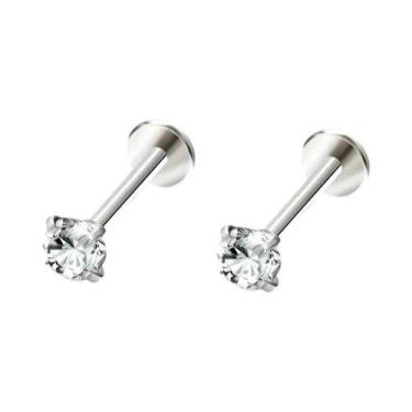 Imagem de Brincos De Aço Inoxidável 18G Para Mulheres, Joias Para Nariz, Cartila