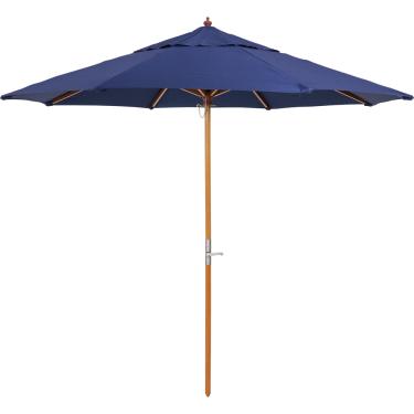 Imagem de Ombrellone Central Mondello em Madeira 2,70 metros Azul Marinho Bel