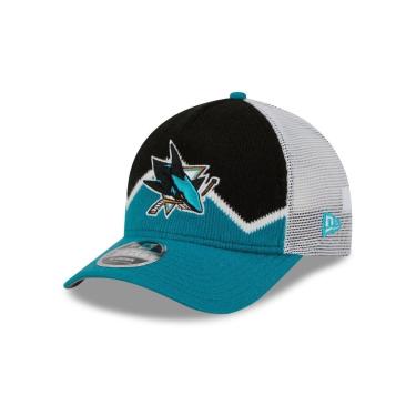 Imagem de BONE NEW ERA 9FORTY M-CROWN A-FRAME SAN JOSE SHARKS NHL PRETO-Masculino