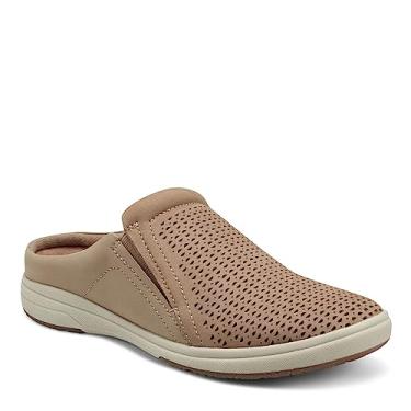 Imagem de Earth Origins Women’s Emilia Sneaker I Slip-On Leather Clog with Breathable Cutouts for Everyday - Wheat - 8
