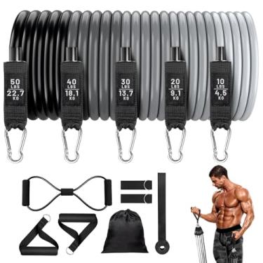 Imagem de Faixas de resistência para malhar | Alças de suspensão de treinador, faixas de resistência penduráveis para academia em casa para ioga, bumbum, braço, perna, exercício