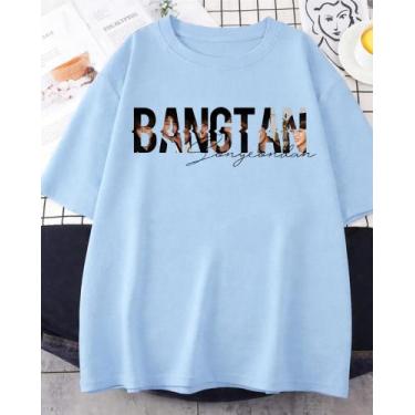 Imagem de Camiseta BTS Bangtan Army Aesthetic Unissex - Sneko Store, Azul claro,