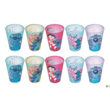 Imagem de Kit 10 Copos Stitch Lembrancinha Festa Aniversário Infantil - Plasútil