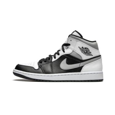 Imagem de Tênis Nike Jordan 1 Mid White Shadow, Preto, 11