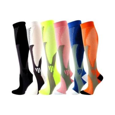 Imagem de Meias De Compressão Médicas Para Mulheres, 3 a 6 Pares, Meias Esportiv