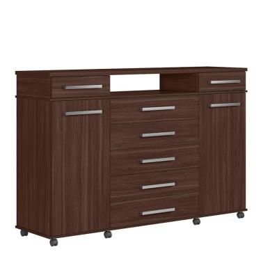 Imagem de Cômoda London 2 Portas E 7 Gavetas Café Touch - Demóbile Café Touch