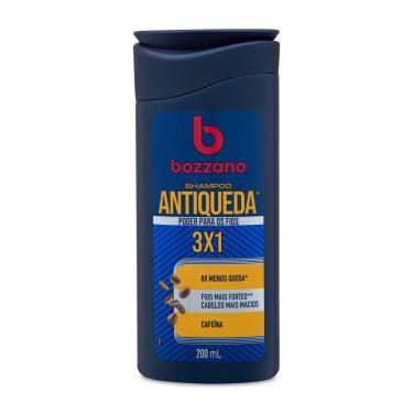 Imagem de Shampoo Antiqueda 200ml Bozzano 3x1 Fortalecimento com Cafeína e Vitaminas