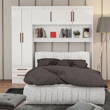 Imagem de Guarda Roupa Modulado Paris 5 Portas 2 Gavetas Branco