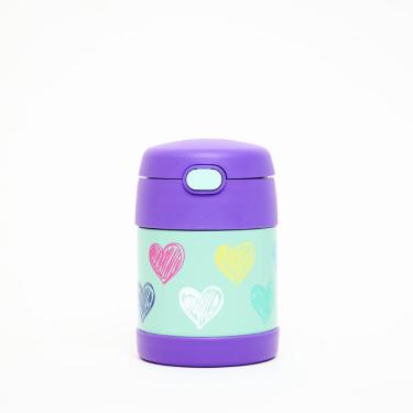 Imagem de Pote Térmico Infantil Funtainer Corações Coloridos Thermos 290ml
