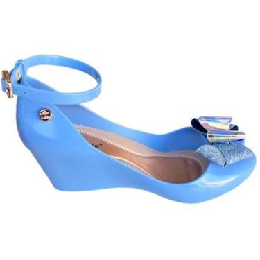 Imagem de Sandália Feminina Anabela Miss Miss Laço Jeans Blogueiras-Feminino