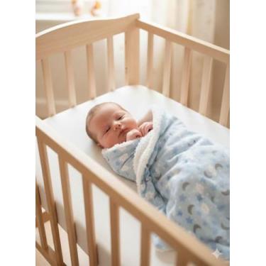 Imagem de Manta Sherpa Dupla Face Para Bebê Menino - REMI ENXOVAIS, coroa azul