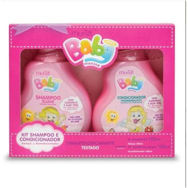 Imagem de Kit Muriel Baby Sh+Cond 100 Ml Camomila e Aloe Vera Menina