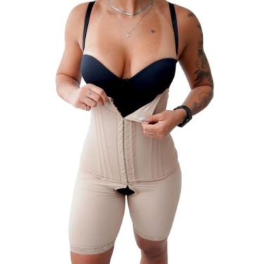 Imagem de Shorts Cintura Alta Modelador 12 Barbatanas Alta Compressão (M09) - Fa