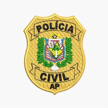 Imagem de Brasão PCAP padrão com tiras autocolantes - Talles Bordados