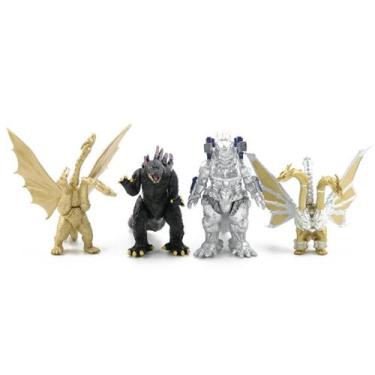 Imagem de Conjunto de bonecos Godzilass Dinosaur Toy Doll Anime Collection 4 uni