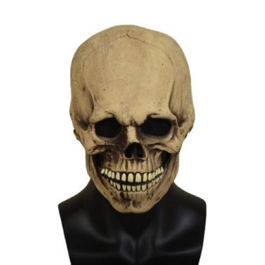 Imagem de Máscara de cosplay, caveiras com boca em movimento, látex de Halloween