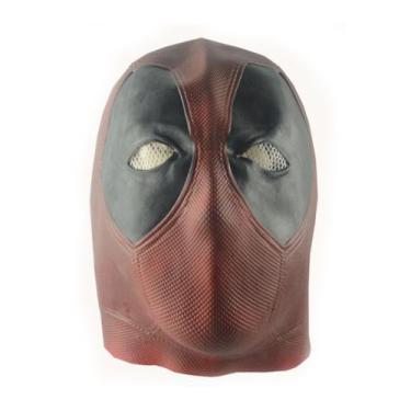 Imagem de Máscara Deadpool Facial de Látex para Halloween Cosplay para Adultos -