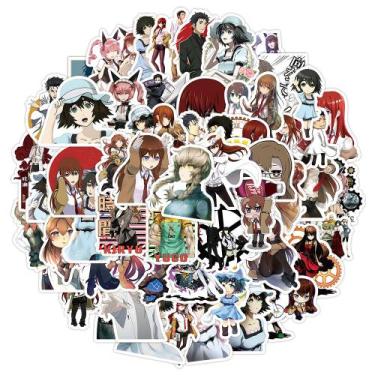 Imagem de Pacote de adesivos Steins Gates Anime Waterproof Vinyl 50 unidades - y