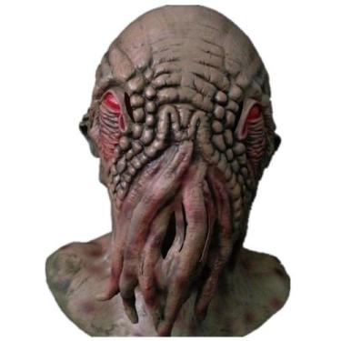 Imagem de Máscara de cosplay de Halloween Doctor Who Creepy Headgear Latex - yiw