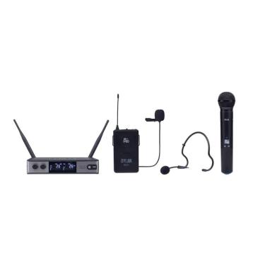 Imagem de Microfone Sem Fio Duplo Dylan Udx 05 Mão Lapela Headset