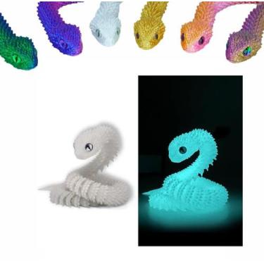 Imagem de Brinquedo impresso em 3D, cobras, animais de estimação, articulação mó