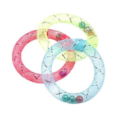 Imagem de Brinquedo Flexível Para Gatos Em Formato De Rosquinha Com Sino E Mola 